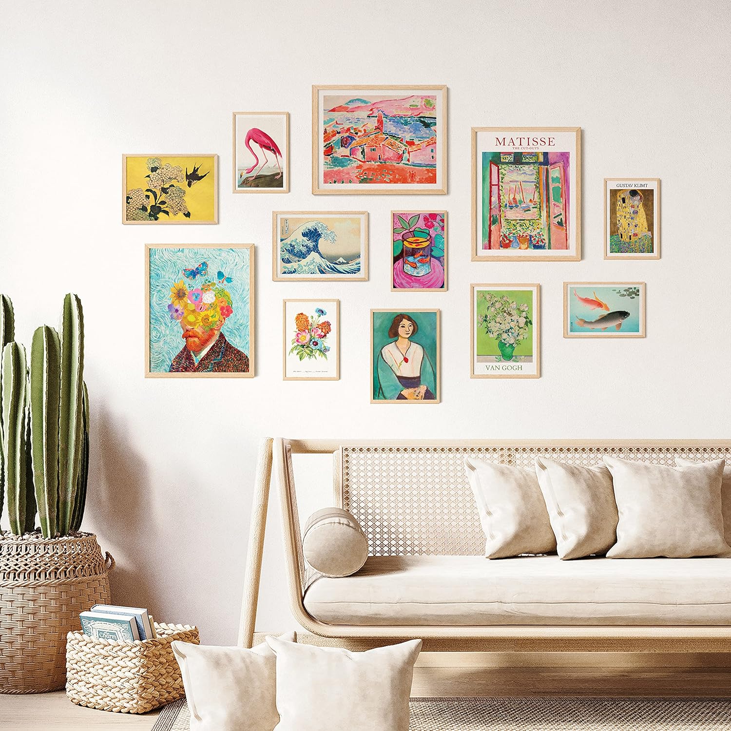 97 Decor Colorful Eclectic Decor - Maximalist Decor, Eclectic Home Decor, Eclectic Wall Decor, Funky Eclectic Gallery Wall Art Prints for Bedroom, Famous Artist Painting Pictures (UNFRAMED) - Image 5