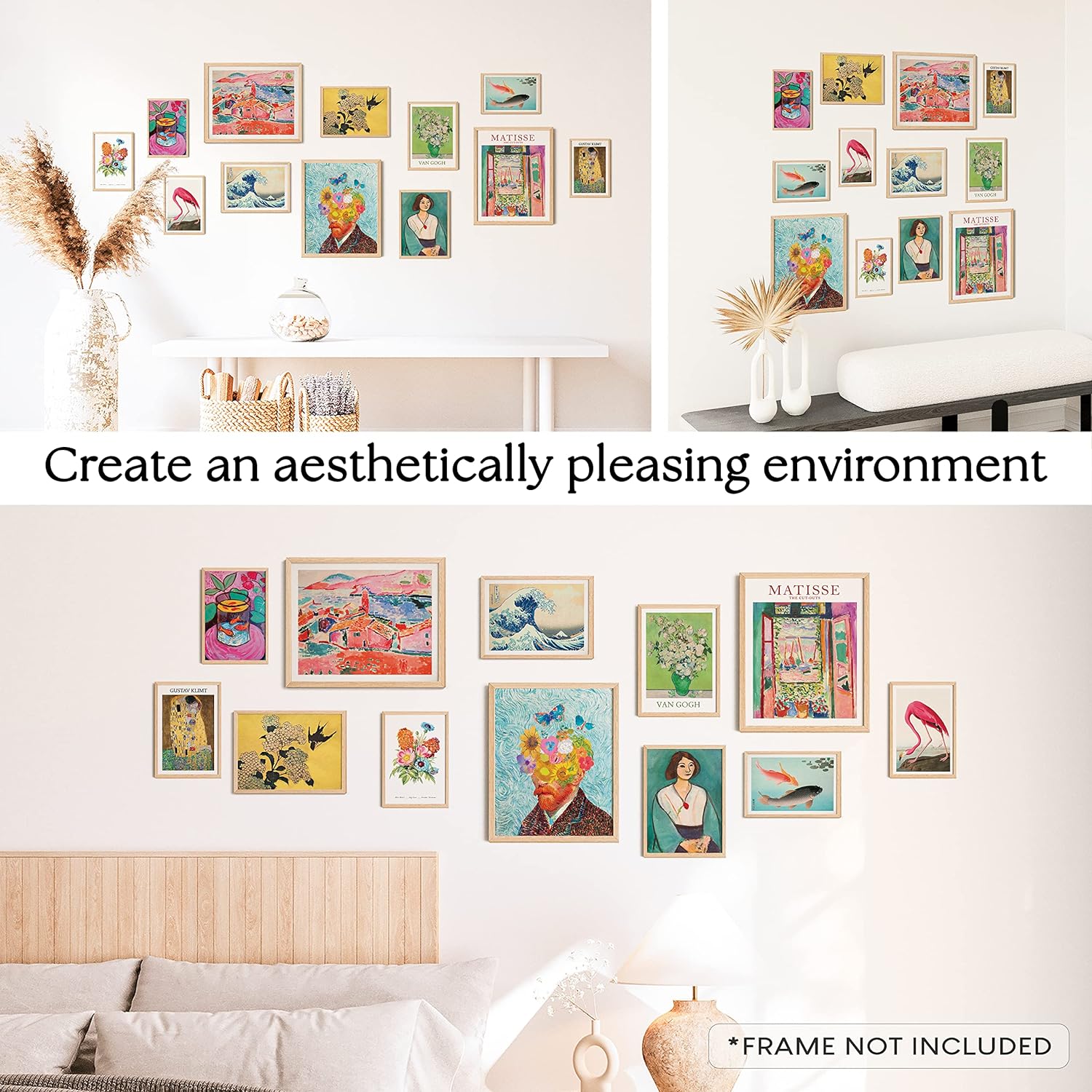 97 Decor Colorful Eclectic Decor - Maximalist Decor, Eclectic Home Decor, Eclectic Wall Decor, Funky Eclectic Gallery Wall Art Prints for Bedroom, Famous Artist Painting Pictures (UNFRAMED) - Image 6